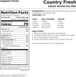 Augason Farms Country Fresh? 100% Real Instant Nonfat Dry Milk Powder Resealable Pouch 11.8 oz. - Image 3